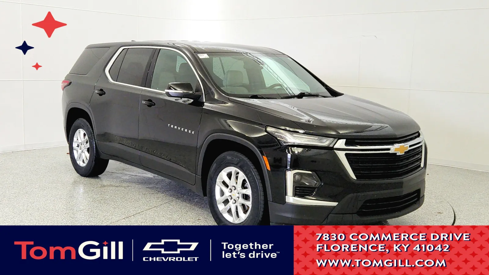 Black 2023 Chevrolet Traverse LS for sale in Florence, KY