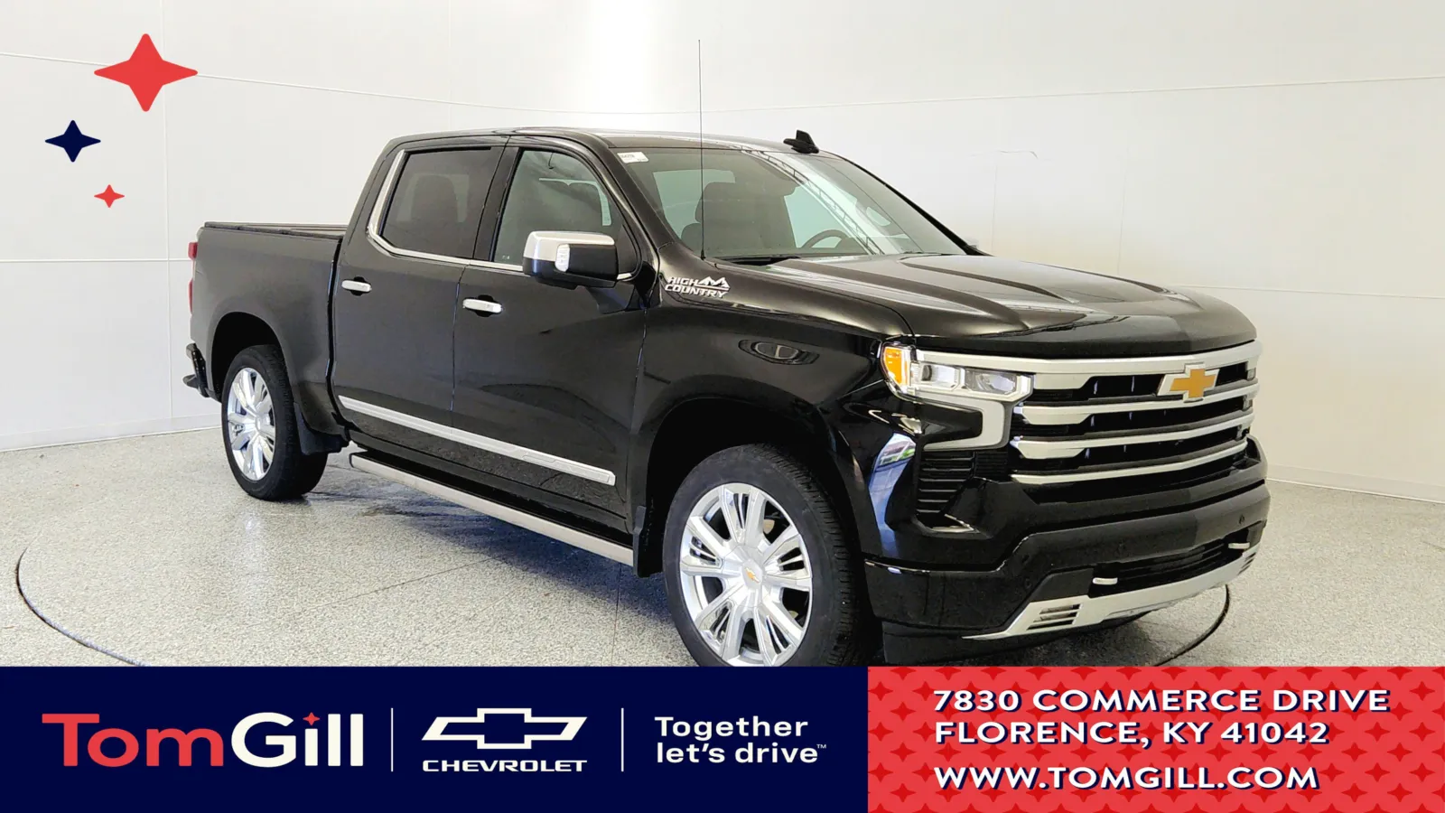 Black 2023 Chevrolet Silverado 1500 High Country for sale in Florence, KY