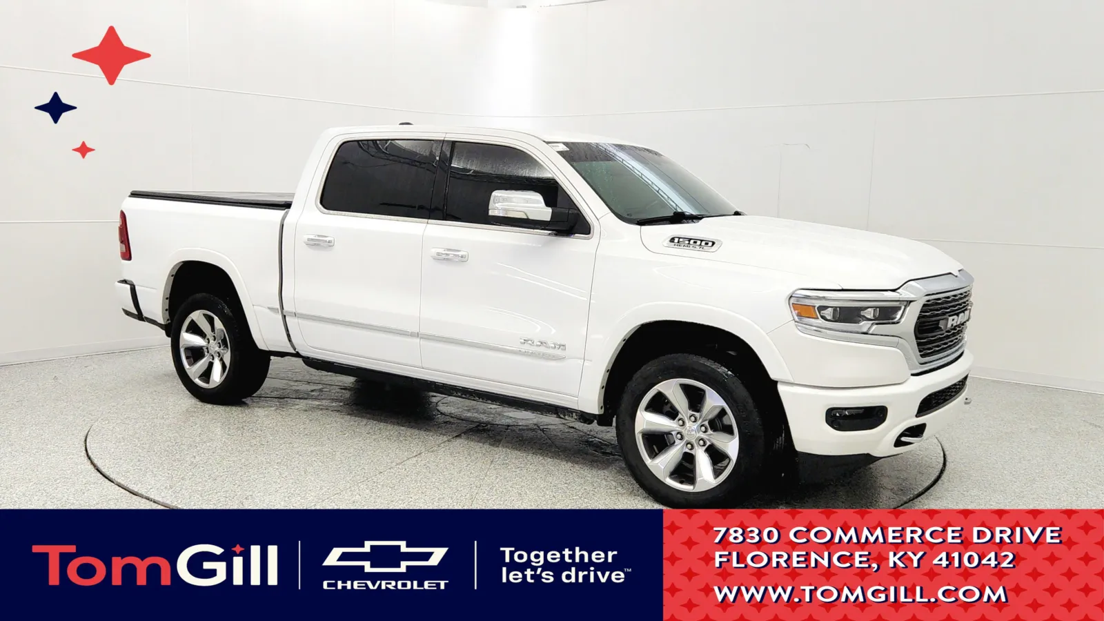 White 2019 Ram 1500 Limited for sale in Florence, KY