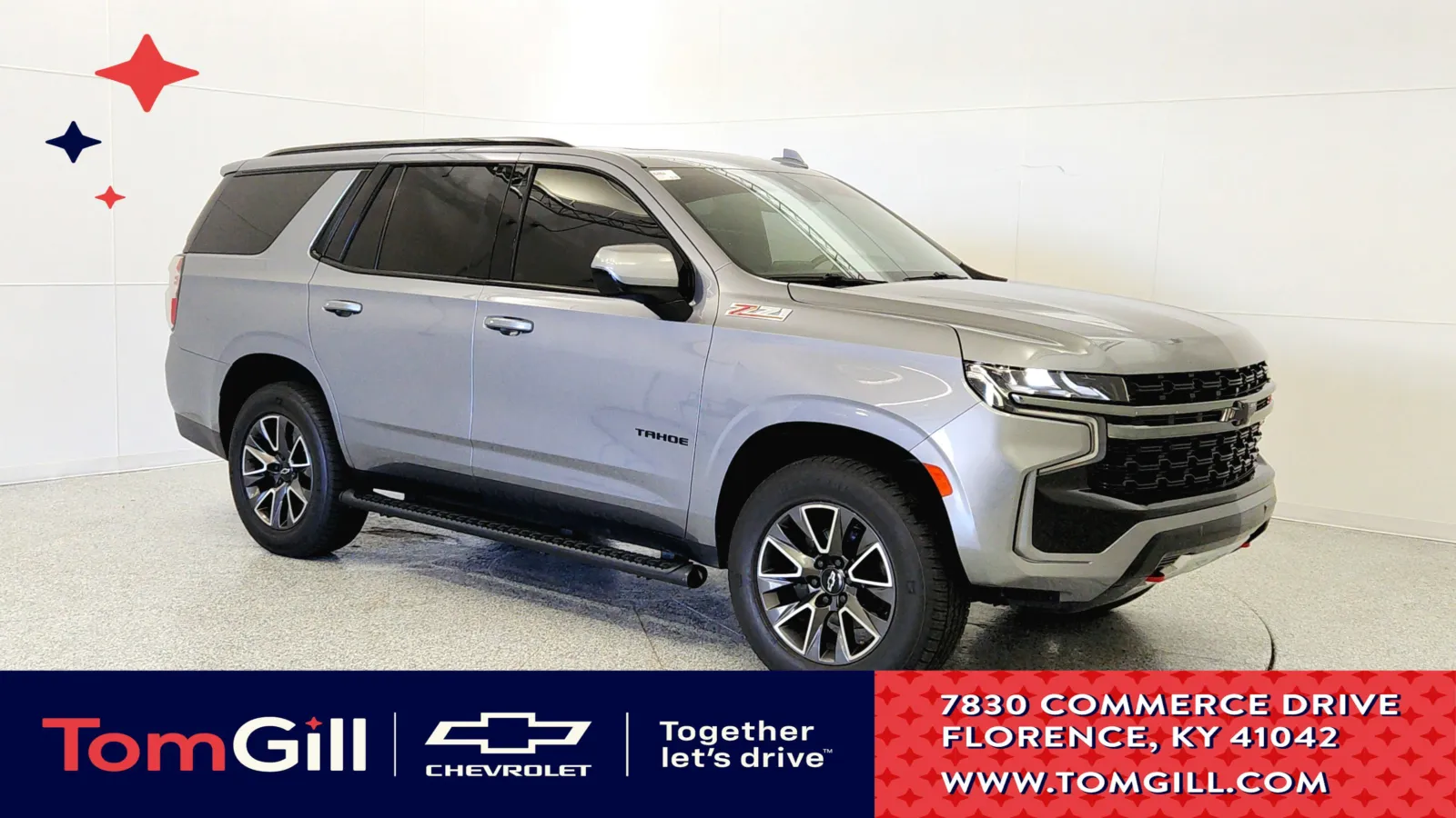 Gray 2021 Chevrolet Tahoe Z71 for sale in Florence, KY