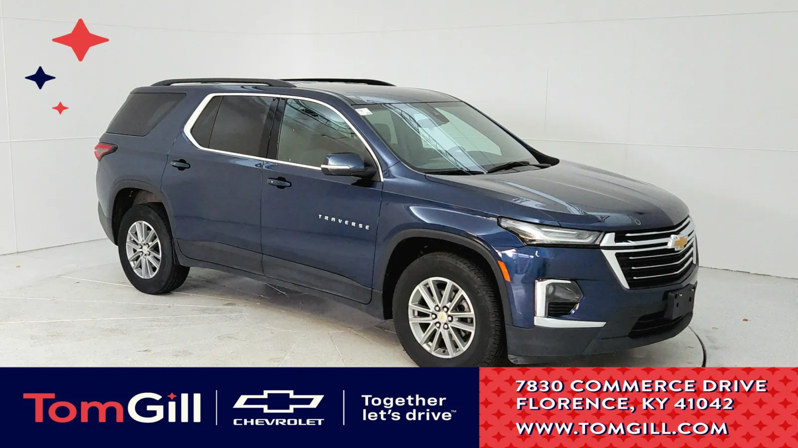 Blue 2023 Chevrolet Traverse LT Cloth for sale in Florence, KY