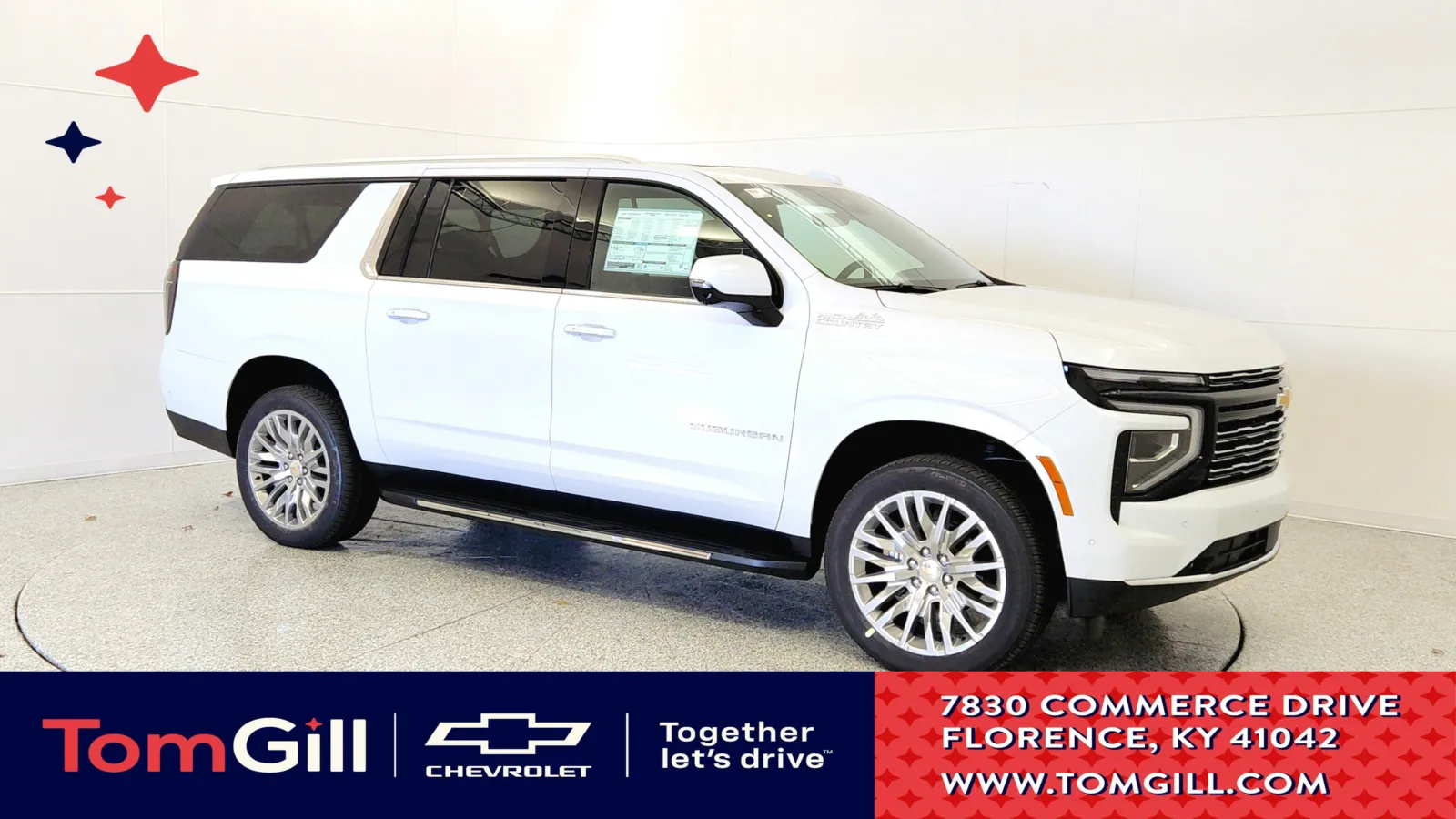 White 2026 Chevrolet Suburban High Country for sale in Florence, KY