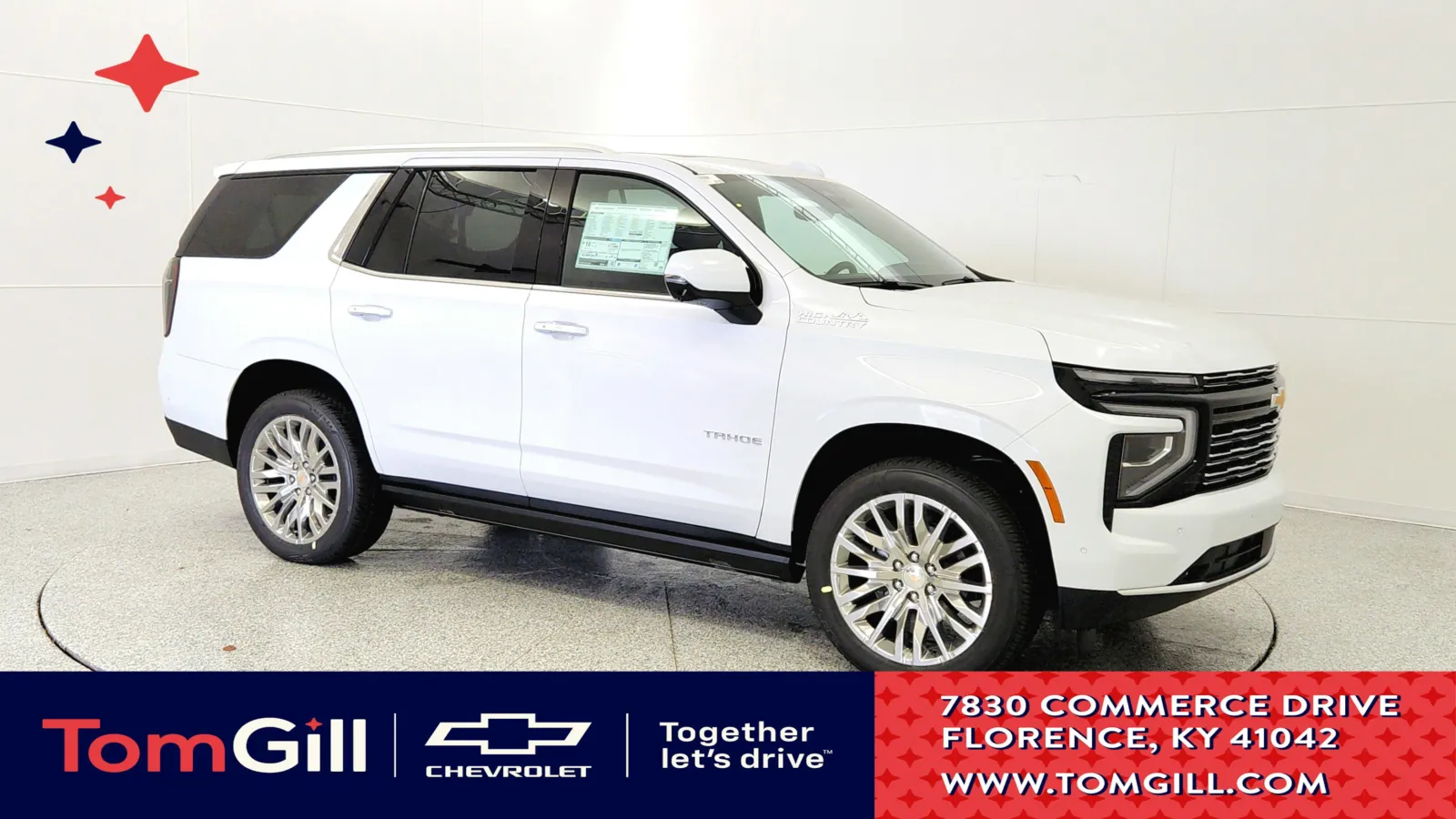 White 2026 Chevrolet Tahoe High Country for sale in Florence, KY