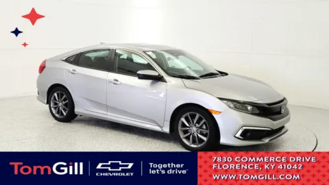 Silver 2021 Honda Civic Sedan EX for sale in Florence, KY