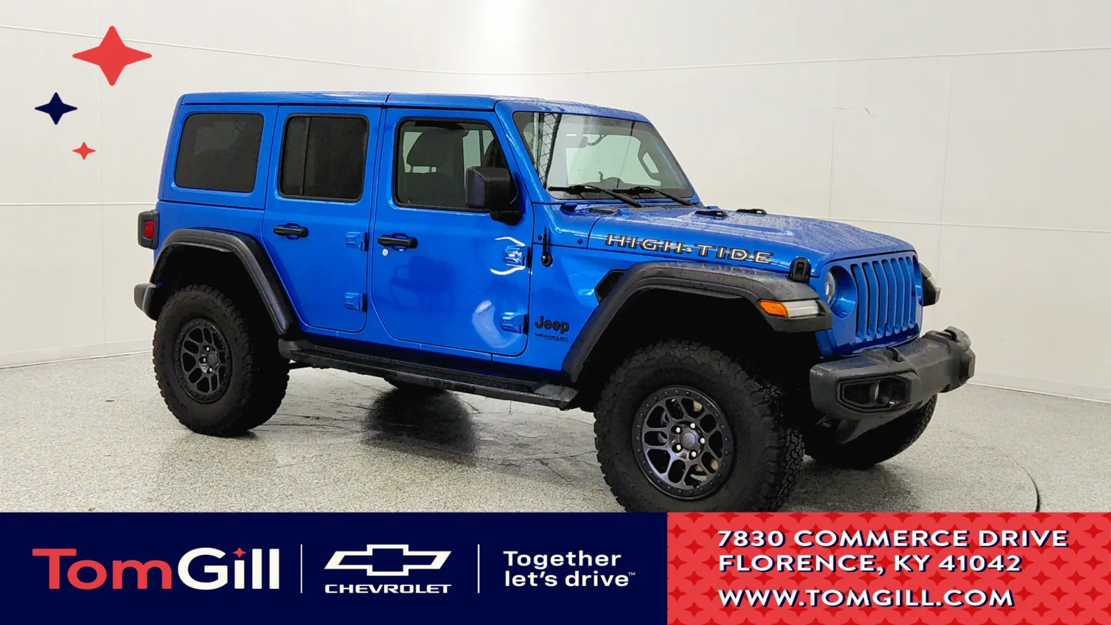 Blue 2022 Jeep Wrangler Unlimited High Tide for sale in Florence, KY