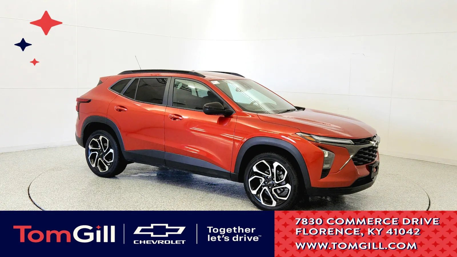 Orange 2024 Chevrolet Trax 2RS for sale in Florence, KY