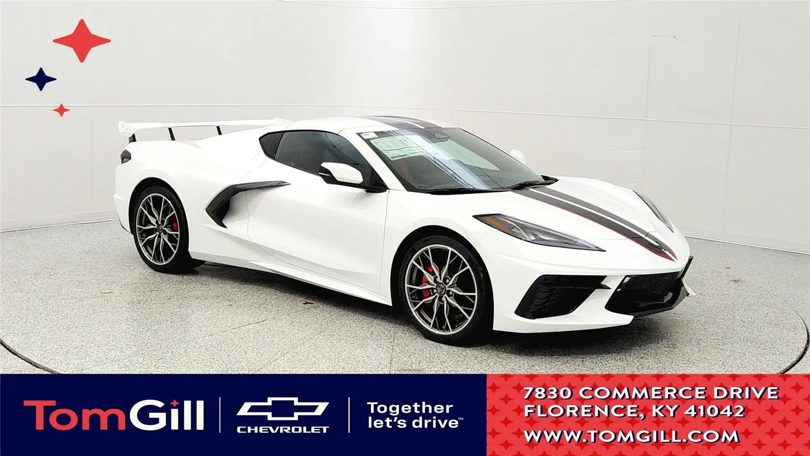 White 2026 Chevrolet Corvette 1LT for sale in Florence, KY