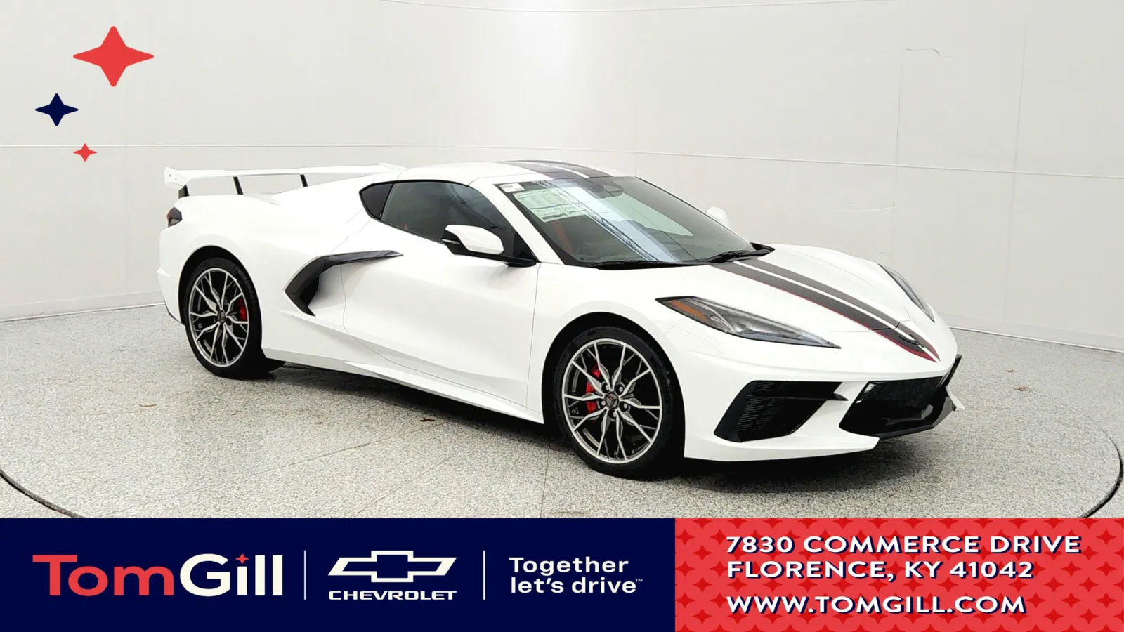 White 2026 Chevrolet Corvette 1LT for sale in Florence, KY