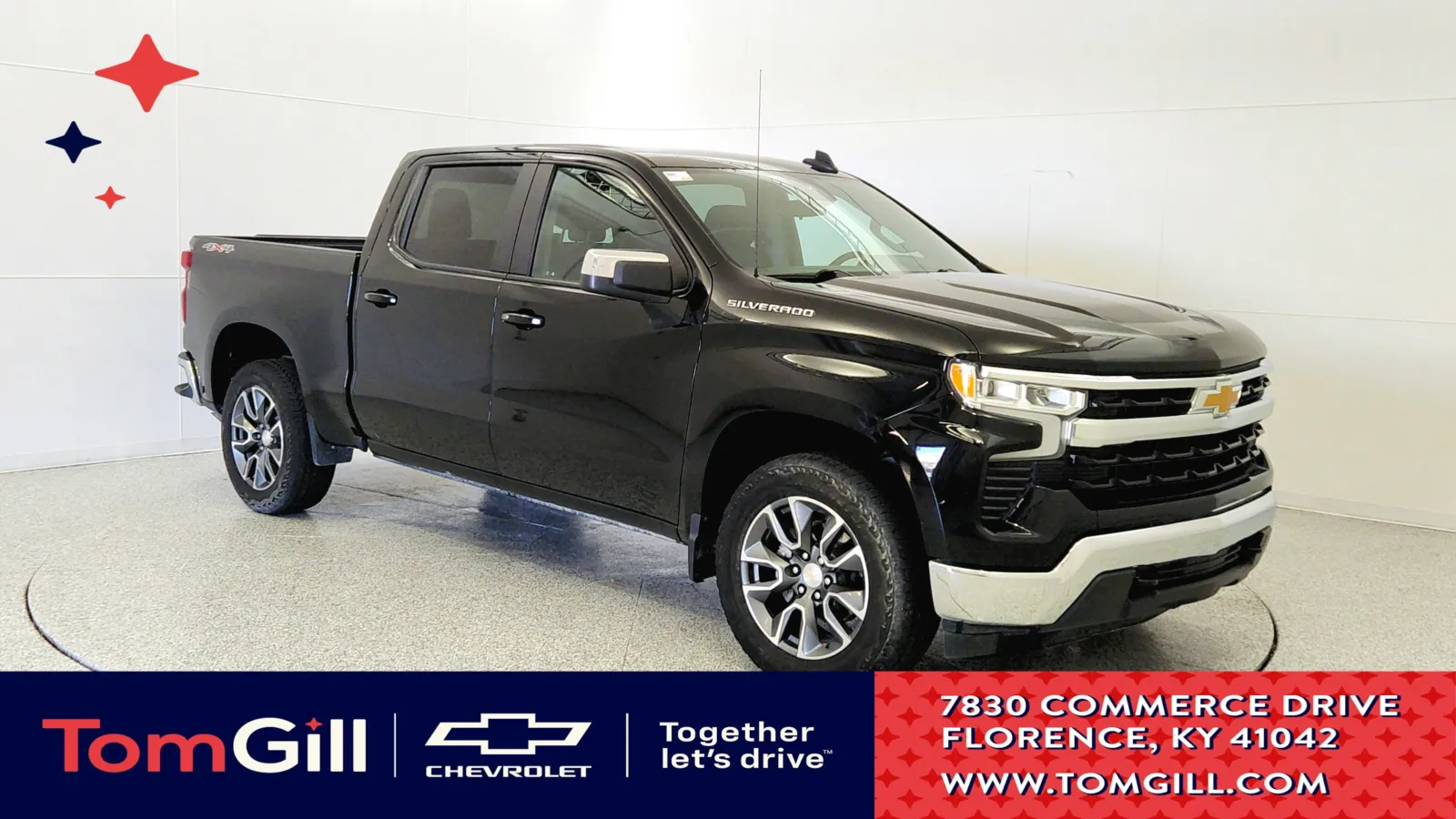 Black 2023 Chevrolet Silverado 1500 LT for sale in Florence, KY