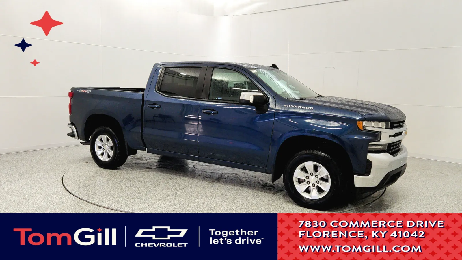 Blue 2020 Chevrolet Silverado 1500 LT for sale in Florence, KY