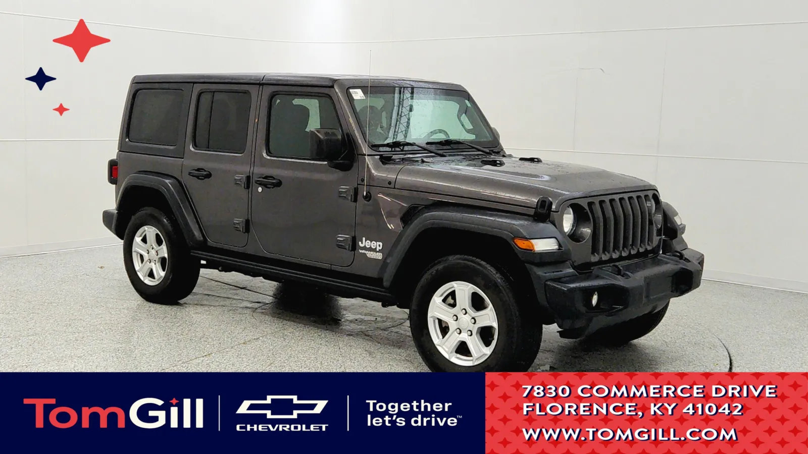 Gray 2019 Jeep Wrangler Unlimited Sport S for sale in Florence, KY