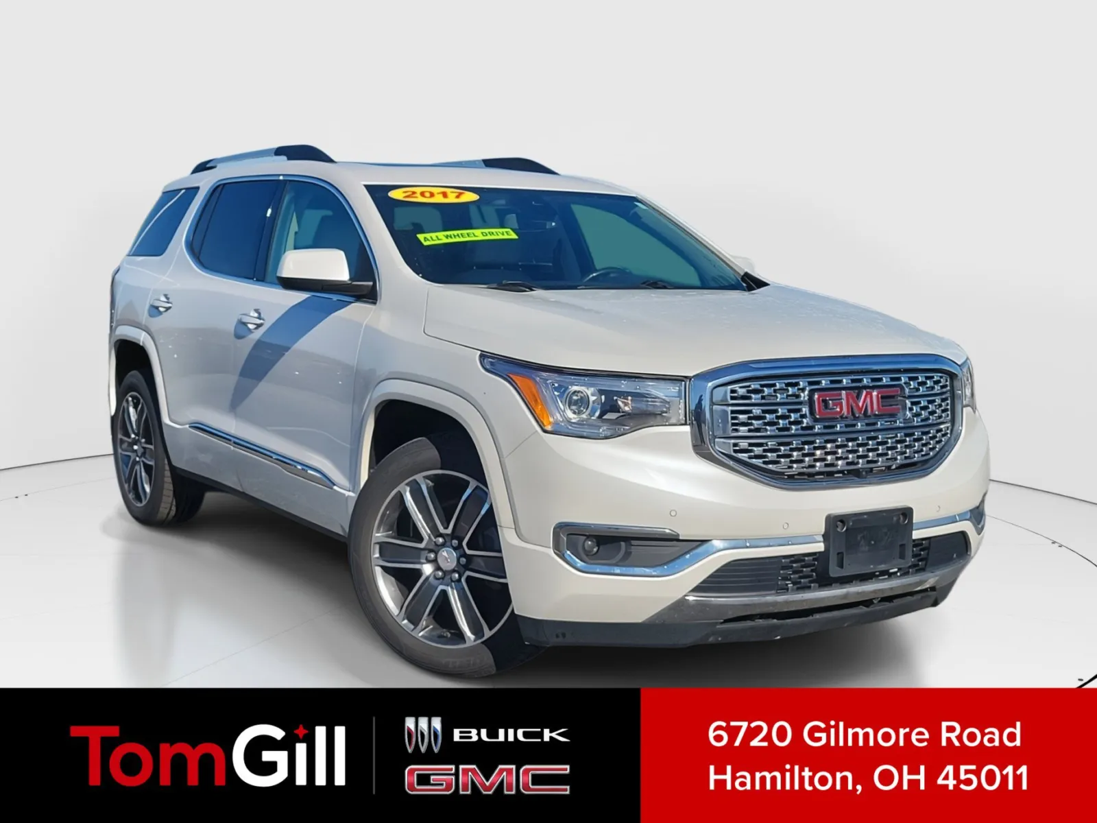 White 2017 GMC Acadia Denali for sale in Hamilton, OH