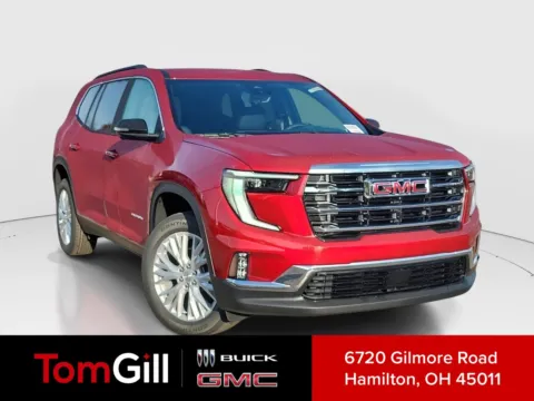 Red 2026 GMC Acadia FWD Elevation for sale in Hamilton, OH