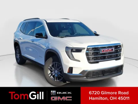 White 2025 GMC Acadia FWD Elevation for sale in Hamilton, OH