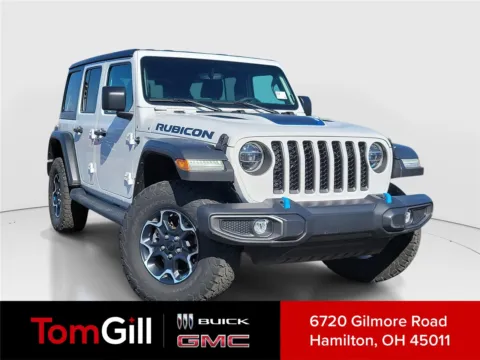 White 2022 Jeep Wrangler 4xe Unlimited Rubicon for sale in Hamilton, OH