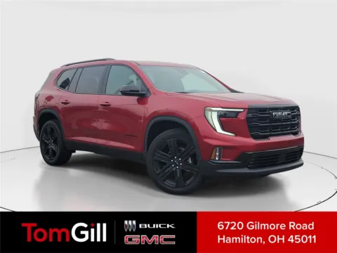 Red 2026 GMC Acadia FWD Elevation for sale in Hamilton, OH