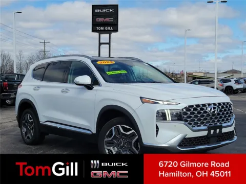 White 2022 Hyundai Santa Fe Limited for sale in Hamilton, OH