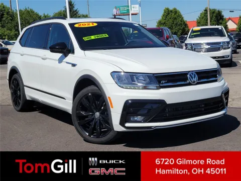 White 2021 Volkswagen Tiguan SE R-Line Black for sale in Hamilton, OH