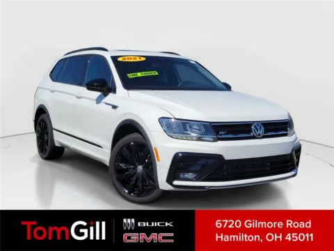 White 2021 Volkswagen Tiguan SE R-Line Black for sale in Hamilton, OH