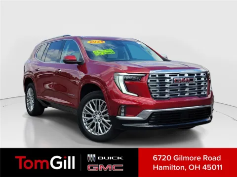 Red 2024 GMC Acadia AWD Denali for sale in Hamilton, OH