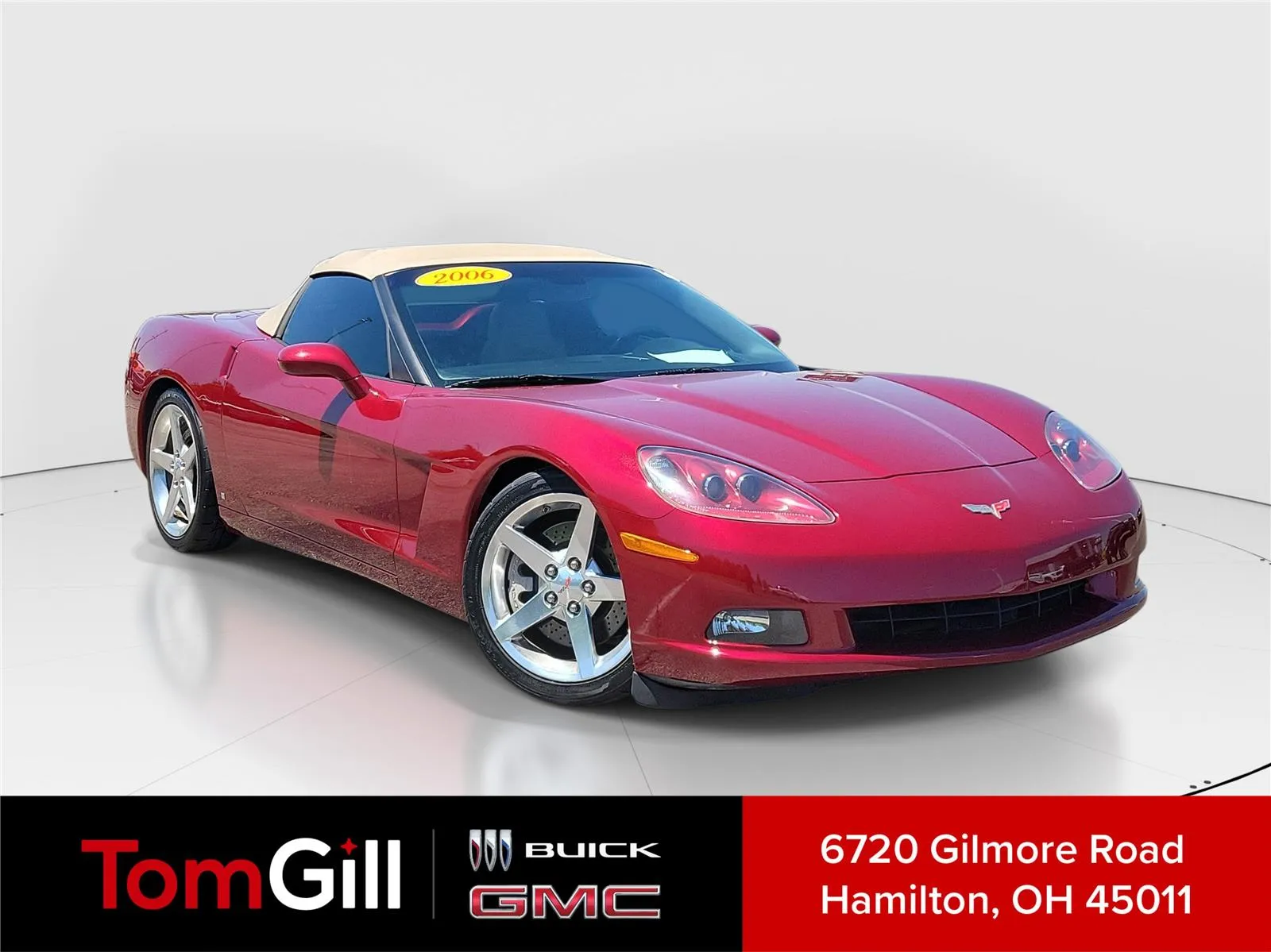 Red 2006 Chevrolet Corvette 2dr Conv for sale in Hamilton, OH