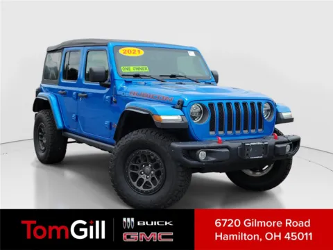 Blue 2021 Jeep Wrangler Unlimited Rubicon for sale in Hamilton, OH