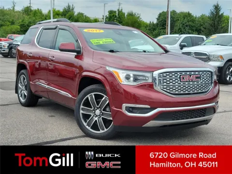 Red 2017 GMC Acadia Denali for sale in Hamilton, OH