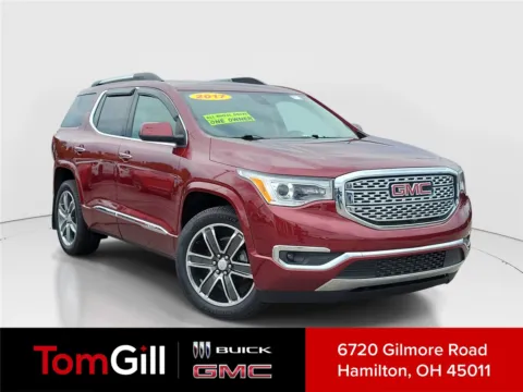 Red 2017 GMC Acadia Denali for sale in Hamilton, OH