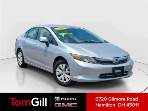 Silver 2012 Honda Civic Sdn LX for sale in Hamilton, OH