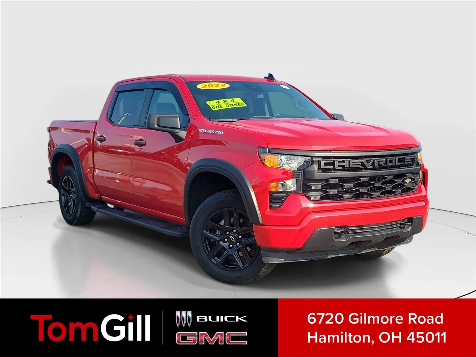 Red 2022 Chevrolet Silverado 1500 Custom for sale in Hamilton, OH
