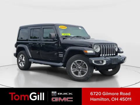 Black 2020 Jeep Wrangler Unlimited Sahara for sale in Hamilton, OH