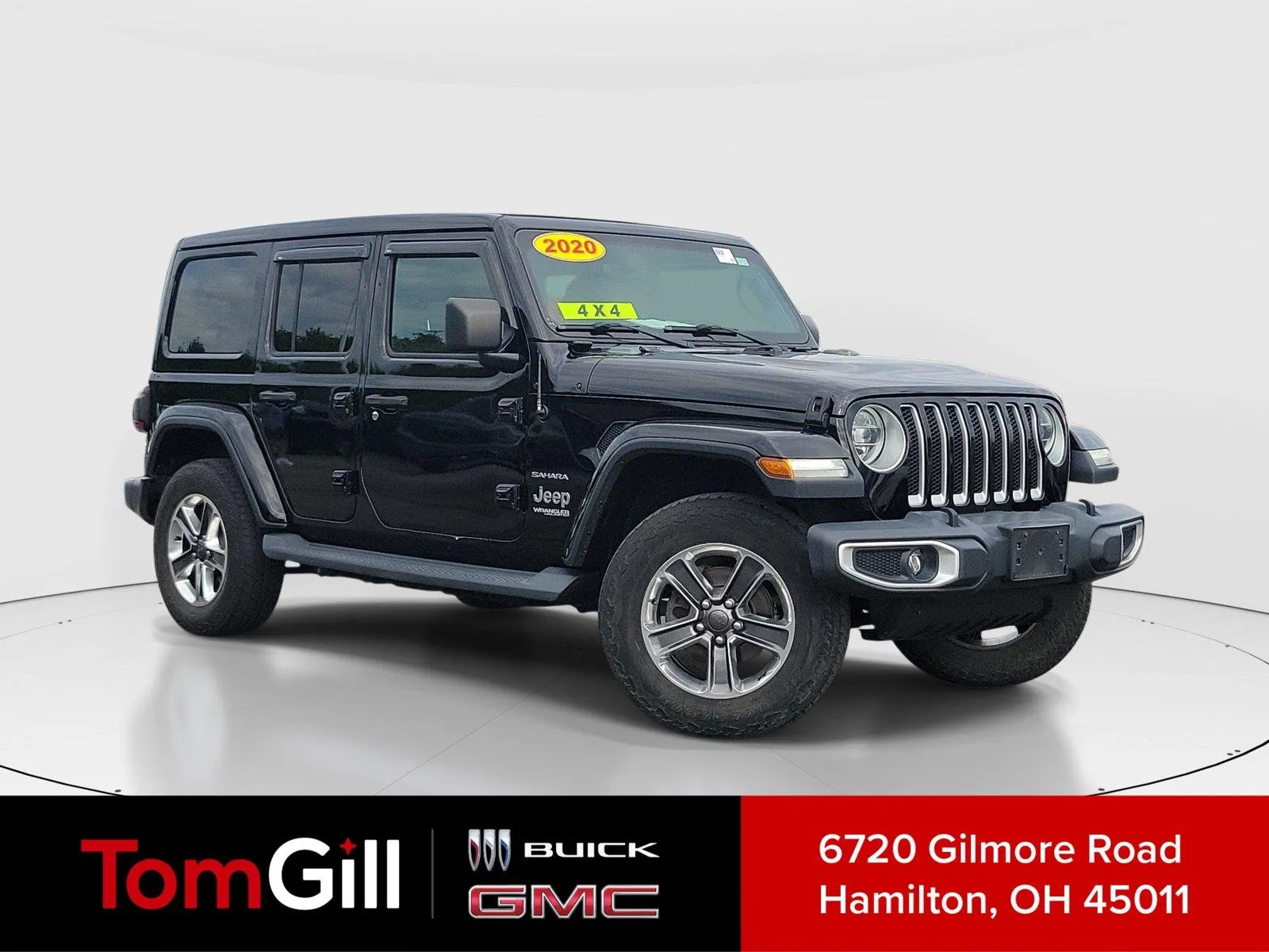 Black 2020 Jeep Wrangler Unlimited Sahara for sale in Hamilton, OH