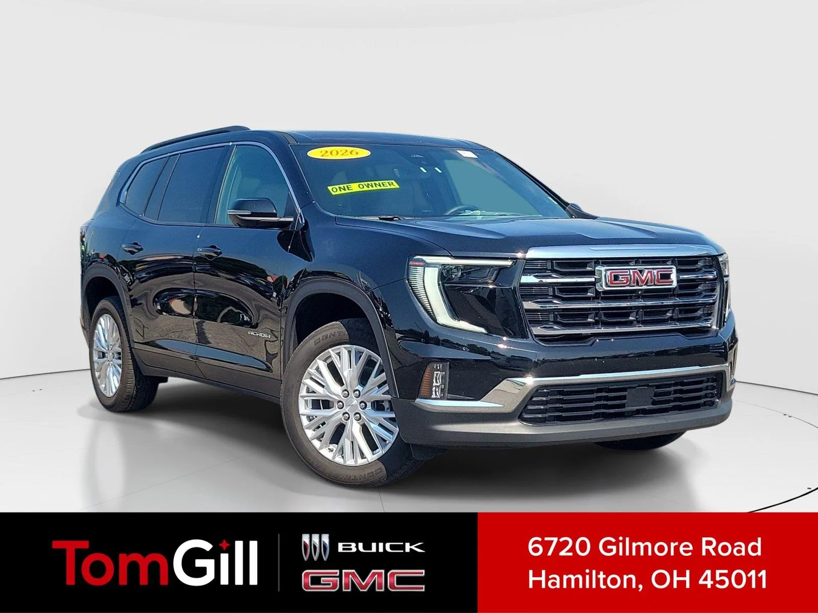 Black 2026 GMC Acadia FWD Elevation for sale in Hamilton, OH