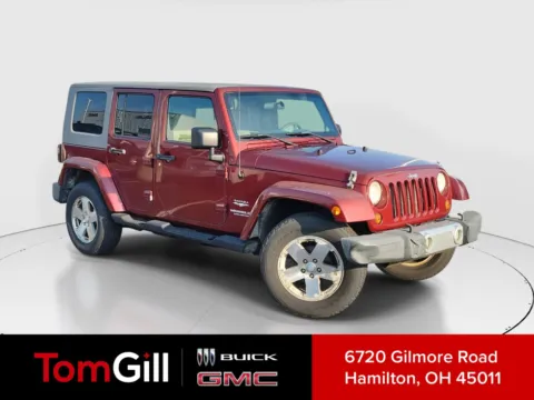Red 2009 Jeep Wrangler Unlimited Sahara for sale in Hamilton, OH