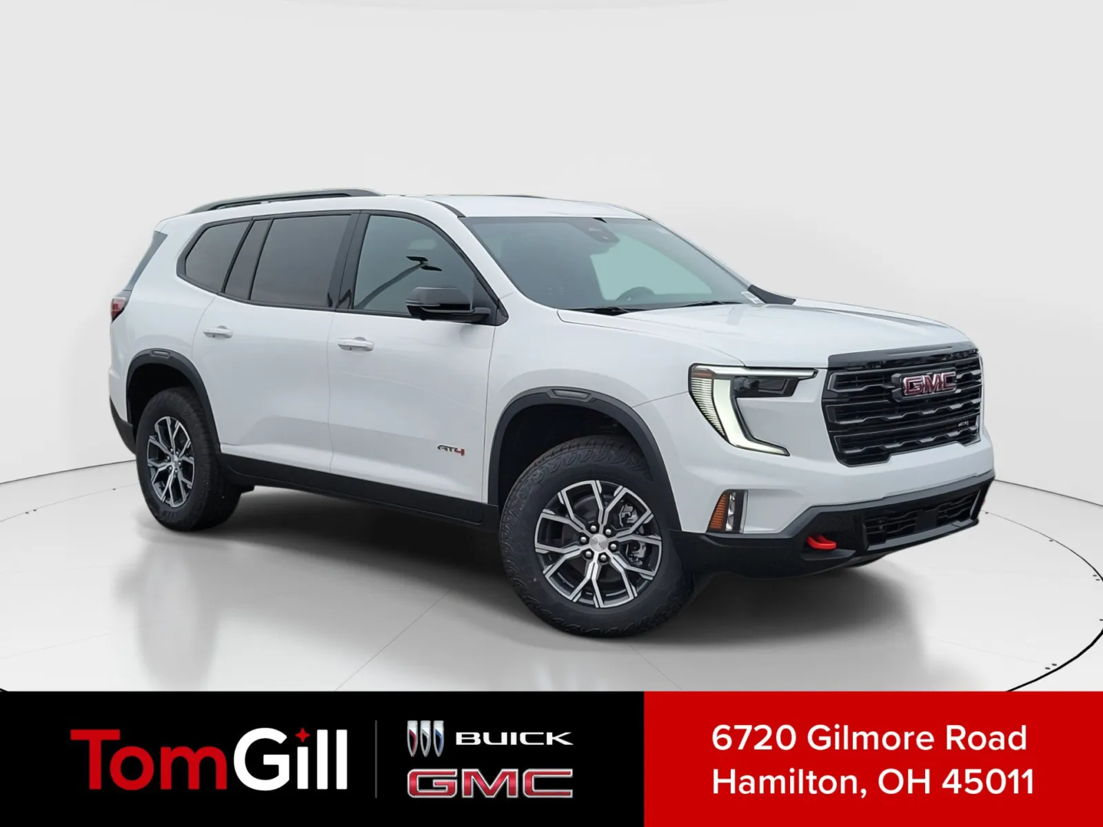 White 2025 GMC Acadia AWD AT4 for sale in Hamilton, OH