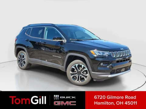 Black 2022 Jeep Compass Limited for sale in Hamilton, OH