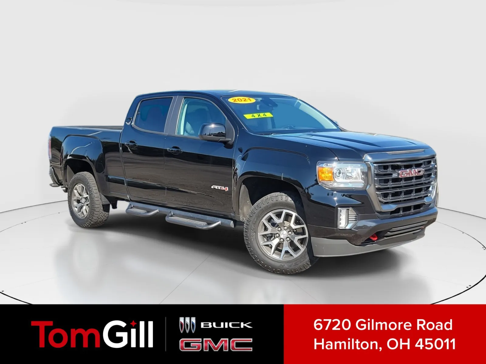 Black 2021 GMC Canyon 4WD AT4 w/Leather for sale in Hamilton, OH