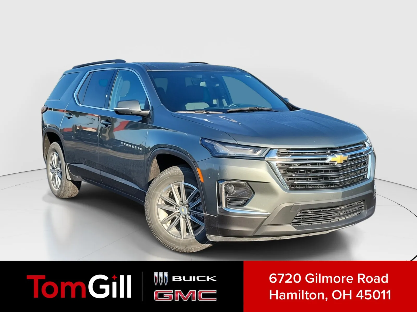 Silver 2023 Chevrolet Traverse LT Cloth for sale in Hamilton, OH