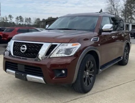 Orange 2017 Nissan Armada Platinum for sale in Austin, AR