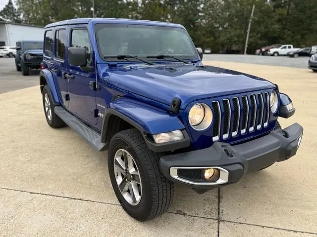 Blue 2018 Jeep Wrangler Unlimited Sahara for sale in Austin, AR