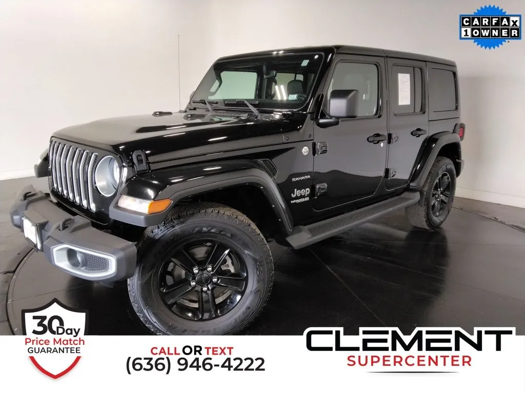 Black 2021 Jeep Wrangler Unlimited Sahara for sale in St. Charles, MO