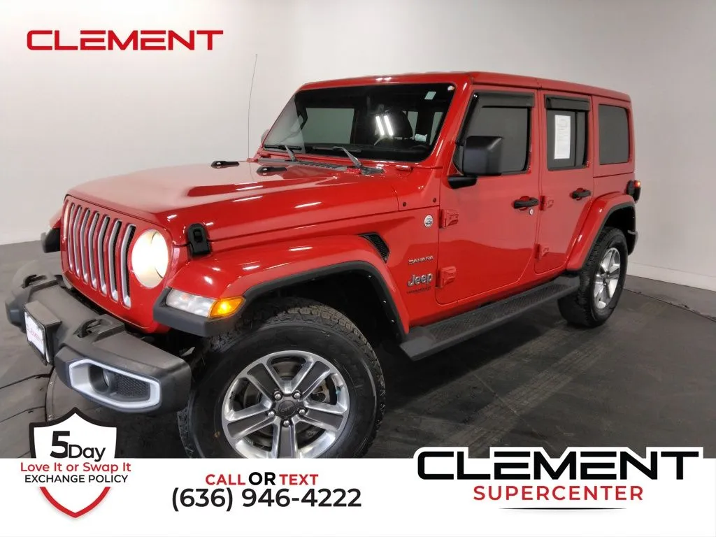 Red 2021 Jeep Wrangler Unlimited Sahara for sale in St. Charles, MO