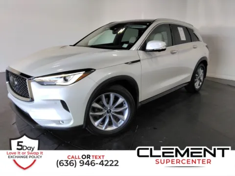 White 2022 INFINITI QX50 ESSENTIAL for sale in St. Charles, MO