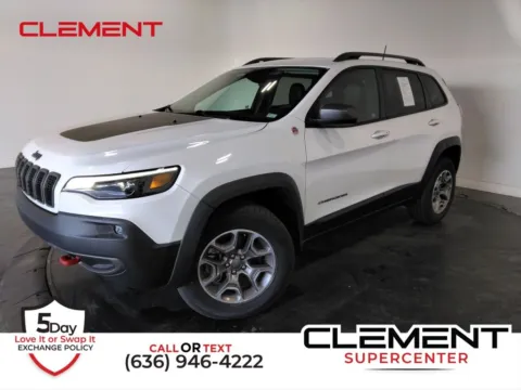 White 2021 Jeep Cherokee Trailhawk for sale in St. Charles, MO