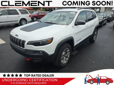 White 2021 Jeep Cherokee Trailhawk for sale in St. Charles, MO