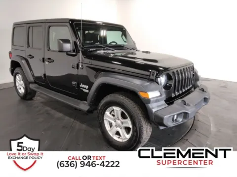 Another view of 2019 Jeep Wrangler Unlimited Sport for sale in St. Charles, MO at Clement Supercenter
