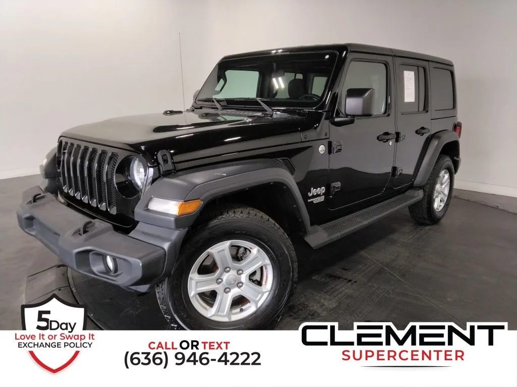 Black 2019 Jeep Wrangler Unlimited Sport for sale in St. Charles, MO