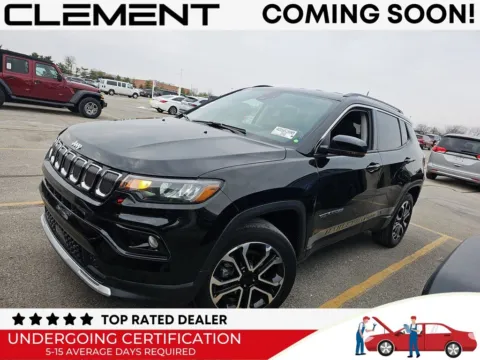 Black 2022 Jeep Compass Limited for sale in St. Charles, MO