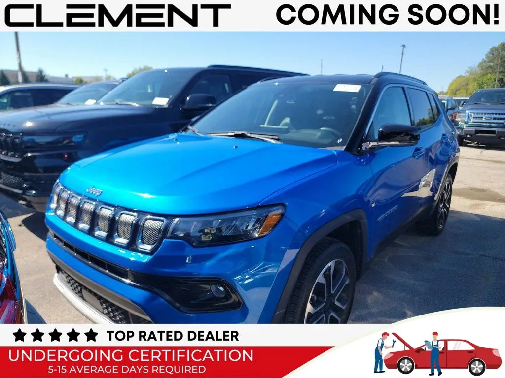 Blue 2022 Jeep Compass Limited for sale in St. Charles, MO