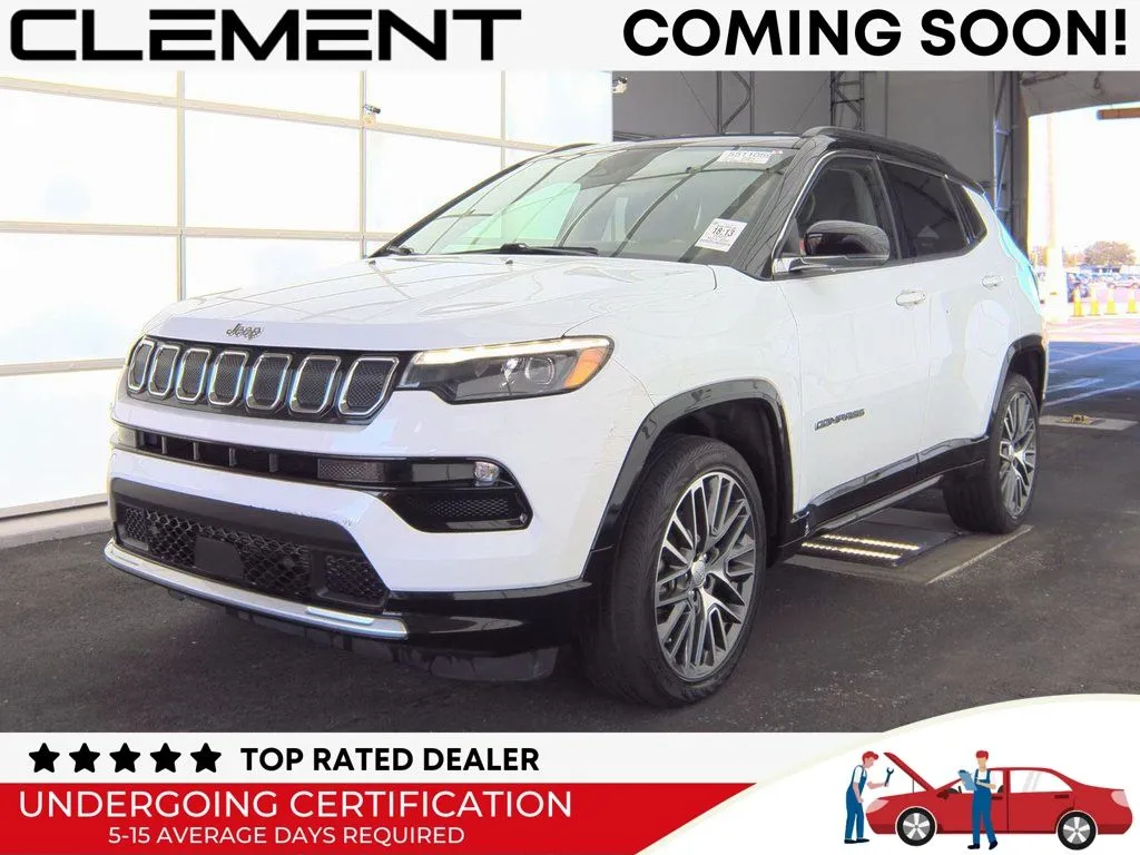 White 2022 Jeep Compass Limited for sale in St. Charles, MO